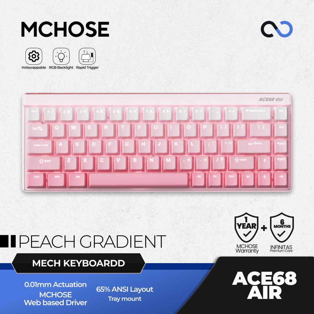 MCHOSE ACE68 AIR 8K Hall Effect 65% Magnetic Keyboard Rapid Trigger SOCD DKS RDT Wooting