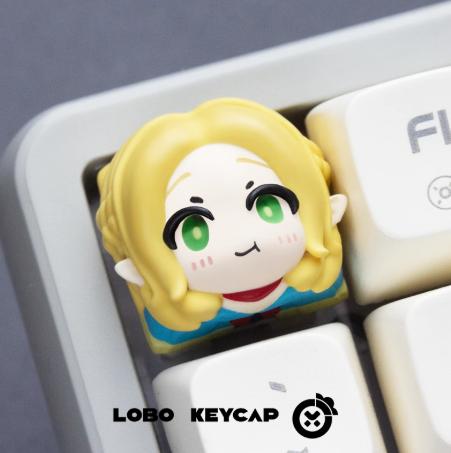 Lobo Marcille Dungeon Meshi Anime Theme Artisan Keycaps Resin Keycap