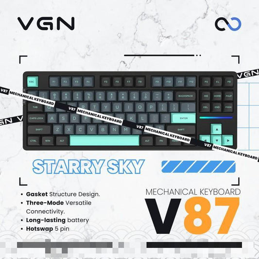 VGN V87 / V-87 Hotswap Gasket Wireless TKL Mechanical Keyboard