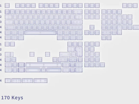 Wuque Studio WS Blossom Lilac Amber Series Keycaps Cherry Profile Doubleshot PC Keycap 170-Keys