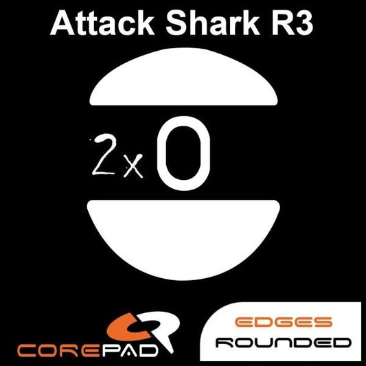 Corepad PRO VortexSeries INNO X2M / Attack Shark R3 PTFE Gaming Mouse Feet (Speed-Hybrid)