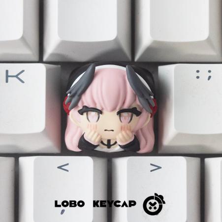 Lobo Koharu Blue Archive Theme Artisan Keycaps Resin Keycap