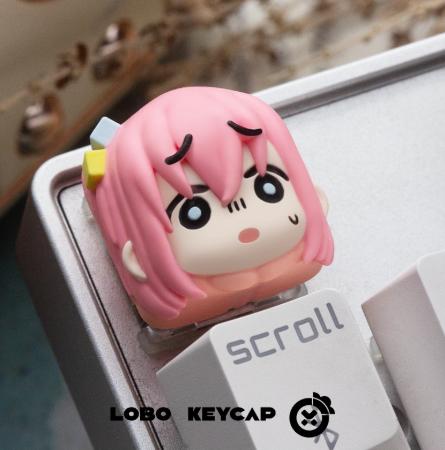 Lobo Hitori Gotoh Bocchi the Rock Anime Theme Artisan Keycaps Resin Keycap
