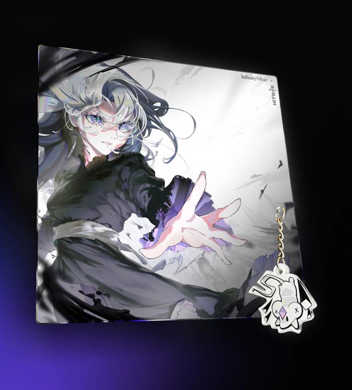 Infinity Mice Wisteria Poron Base NON-COATED Glass Gaming Mousepad Kaca (Control)