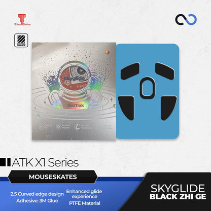 Skyglide StatTrak Black Zhi Ge ATK X1 Series Gaming Mouse Feet / Mouse Skate PTFE (Control)