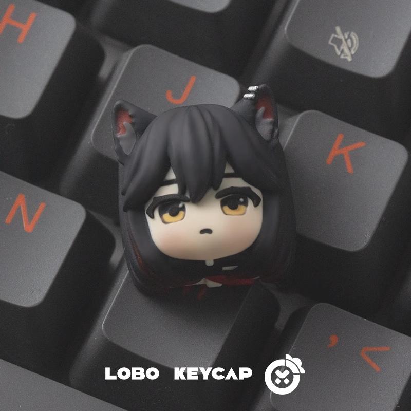 Lobo Texas Arknights Theme Artisan Keycaps Resin Keycap