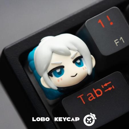 Lobo Jett Valorant Agent Theme Artisan Keycaps Resin Keycap