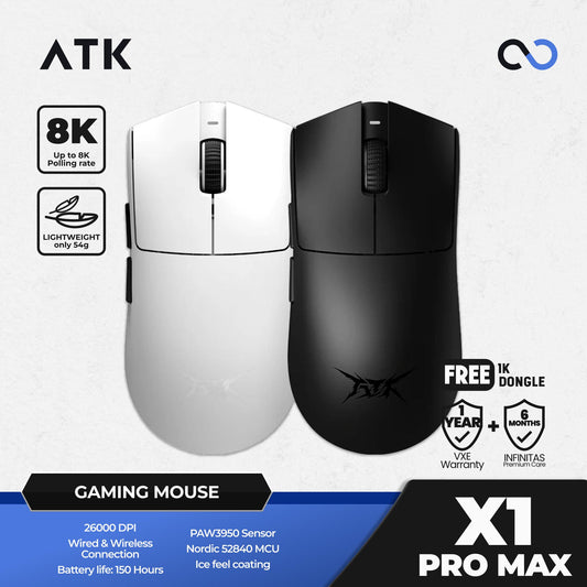 ATK X1 PRO MAX Blazing Sky 8K Wireless Light Weight Gaming Mouse