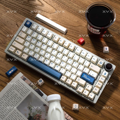 XVX Soy Milk Keycaps Cherry Profile PBT Dye Sub Keycap 147-Keys
