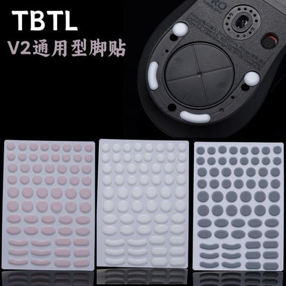 TBTL BTL V2 Crystal Powder Dots Universal Mouse Feet / Mouse Skate PTFE for Cloth Mouse pad (Speed)