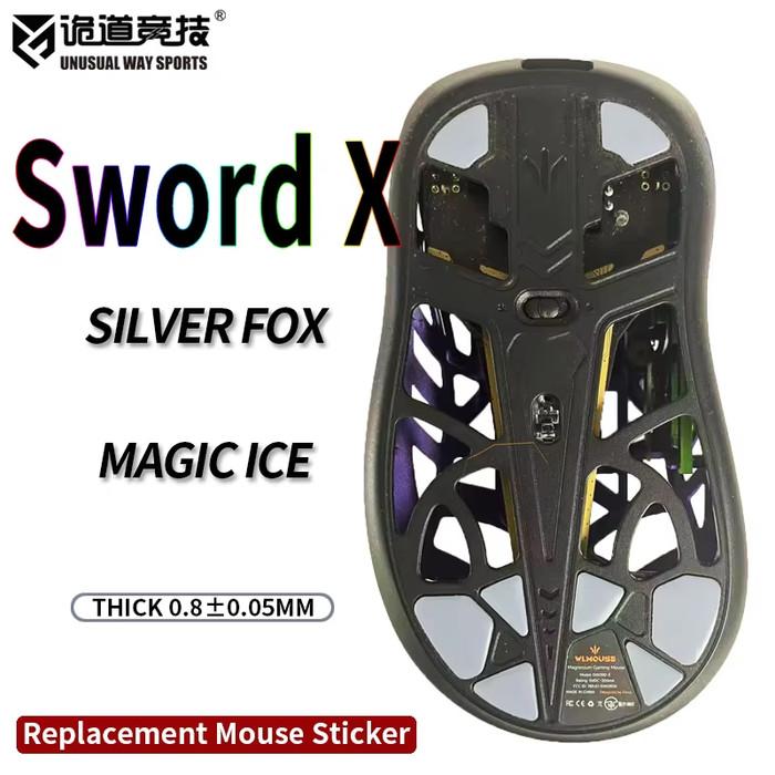 Unusual Way Sports Silver Fox WLMouse Sword X Mouse Feet / Mouse Skate PTFE (Speed)
