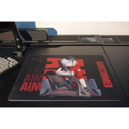 Dream Gamer Thunder V3 Rubber Base Tempered Glass Gaming Mousepad Kaca (Speed)