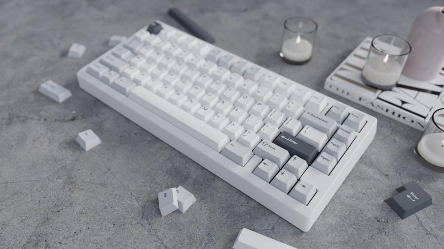 Wuque Studio WS Gray Skies Keycaps Cherry Profile Doubleshot PBT Keycap 223-Keys