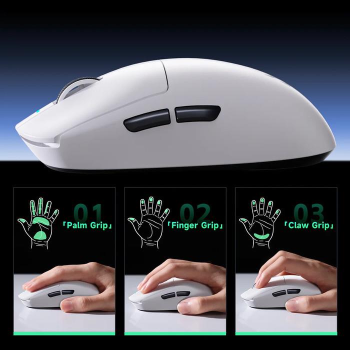 MCHOSE A7 V2 Ultra Plus 8K Wireless Ultra Light Weight PAW3950 TI Gaming Mouse GPX Shape