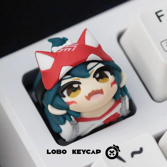 Lobo Kiriko Overwatch Theme Artisan Keycaps Resin Keycap