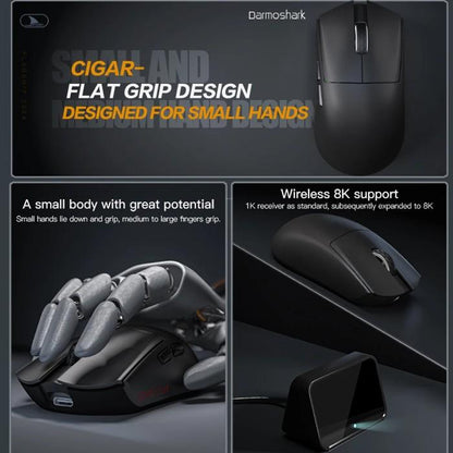Darmoshark M3 Micro Pro Cigar 8k Wireless Ultra Light Finger Tip Ambi Gaming Mouse