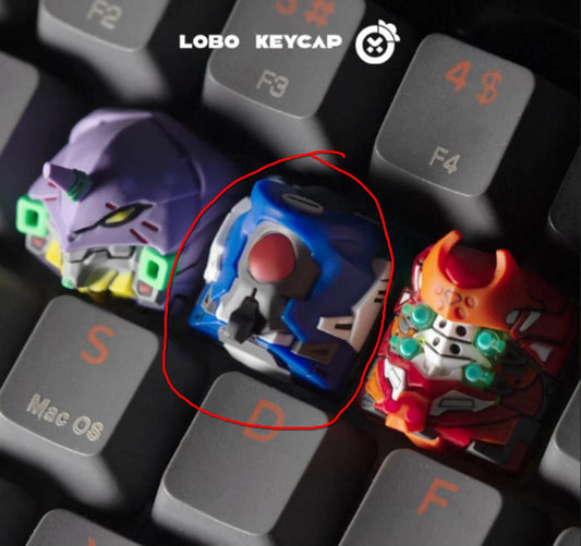 Lobo EVA-00 / Unit-00 Neon Genesis Evangelion Anime Theme Artisan Keycaps Resin Keycap
