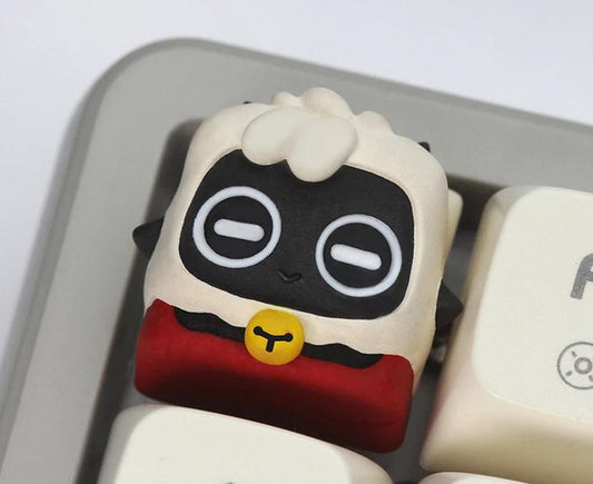 Lobo The Lamb Cult of The Lamb Game Artisan Keycaps Resin Keycap