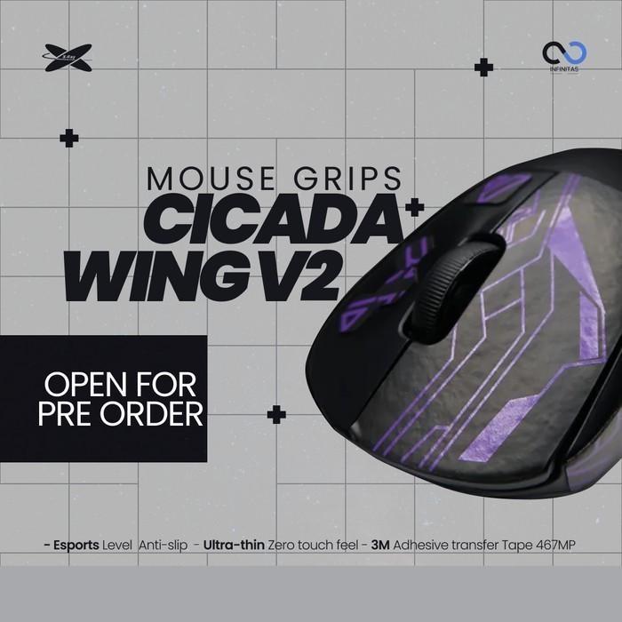 XRaypad Cicada Wings V2 Pulsar X2 / X-2 Mini Series grip tape