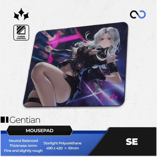 Aimstar Gentian SE Rubber Base Gaming Mousepad (Hybrid-Control)