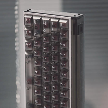 LeleLab SupSup Smoky ApplePie Transparent Keycaps Cherry Profile UV Printed ABS Keycap 100-Keys