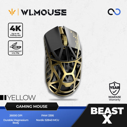 WLMouse Beast X / BeastX Super Light Magnesium Wireless Gaming Mouse