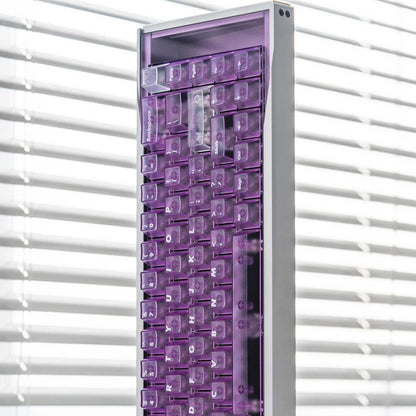 LeleLab Supsup Purple Transparent Keycaps Cherry Profile UV Printed ABS Keycap 138-Keys