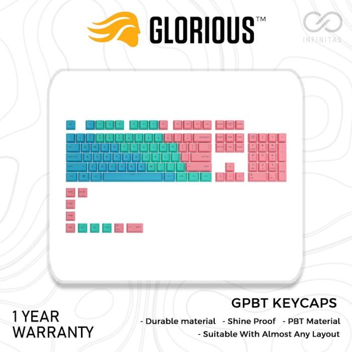 Glorious GPBT Dye sub Cherry Keycaps Pastel - 114 keys