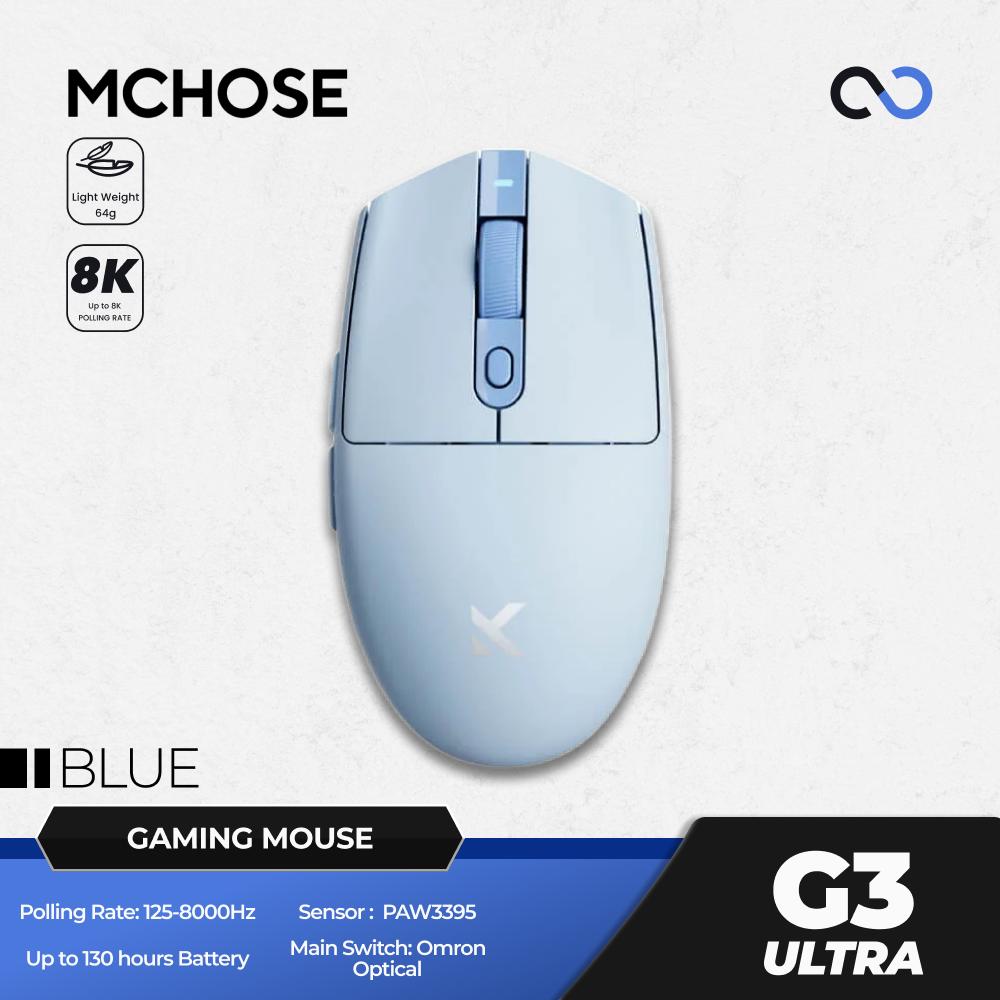 MCHOSE G3 Ultra 8K Wireless Ultra Light Weight Gaming Mouse G305 Shape