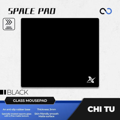 Spacepad Chi Tu V2 Poron Base COATED Tempered Glass Gaming Mousepad Kaca (Speed)