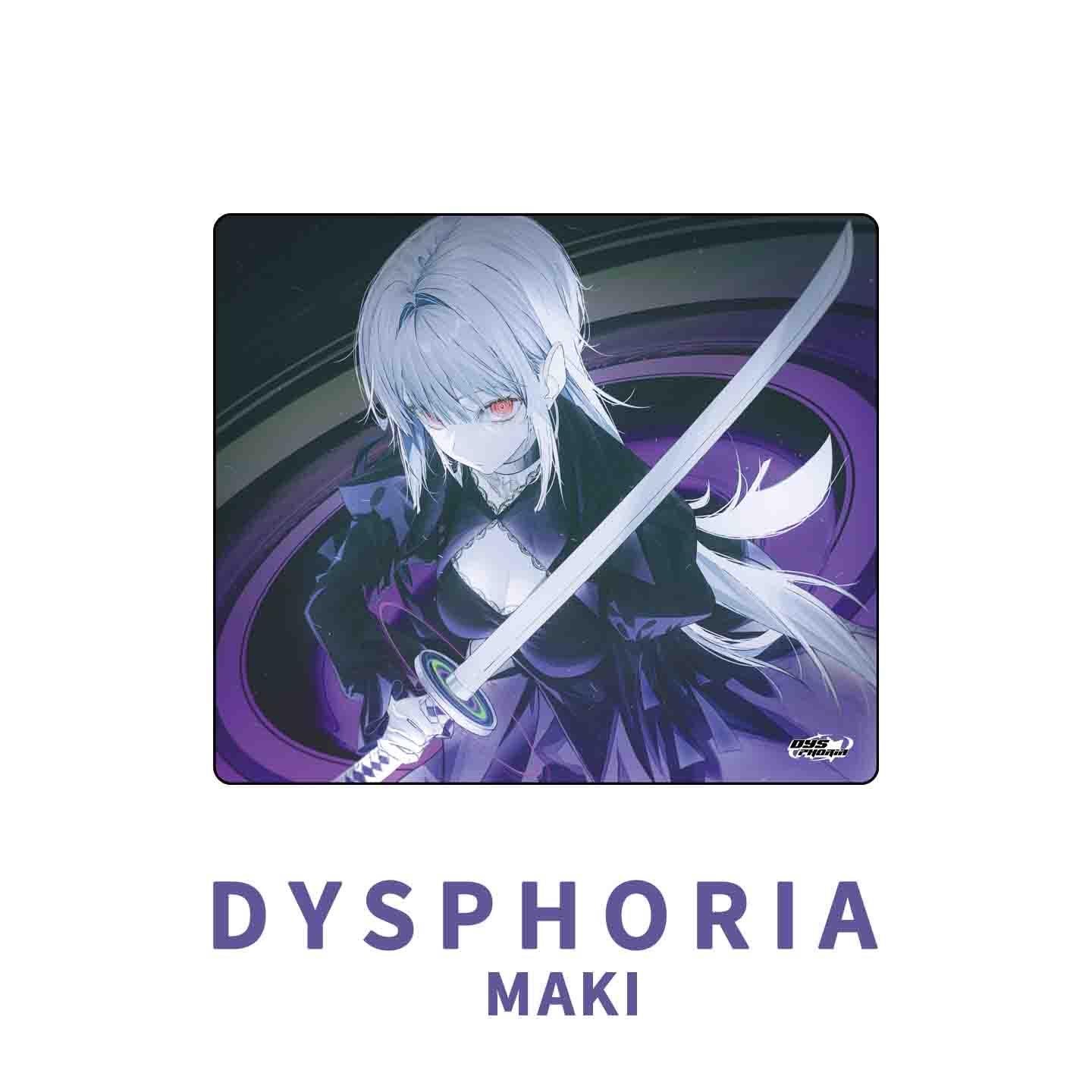 Dysphoria Maki Silicone Base NON-COATED Glass Gaming Mousepad Kaca (Hybrid-Speed)