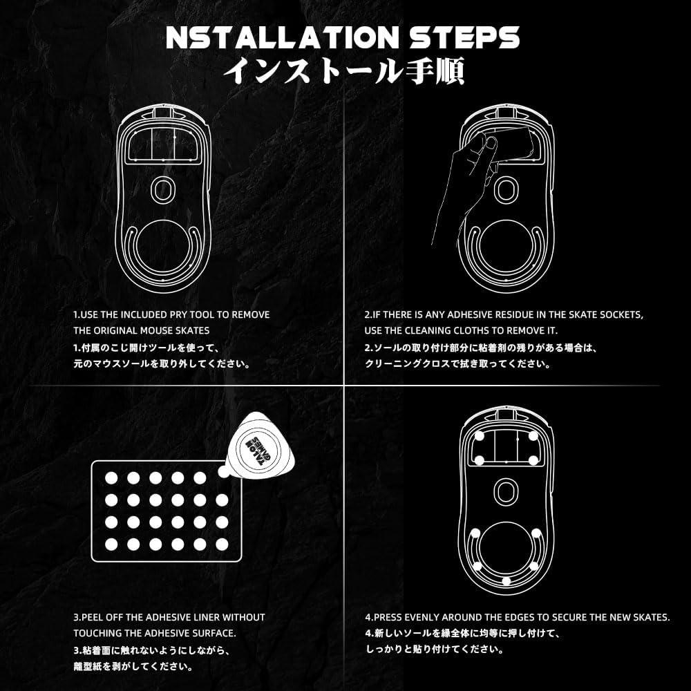 TALONGAMES S1 Universal Dots PTFE Gaming Mouse Feet / Mouse Skate (Speed)