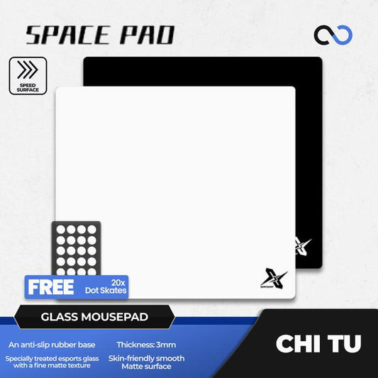 Spacepad Chi Tu Glass Gaming Mousepad Kaca (Speed)