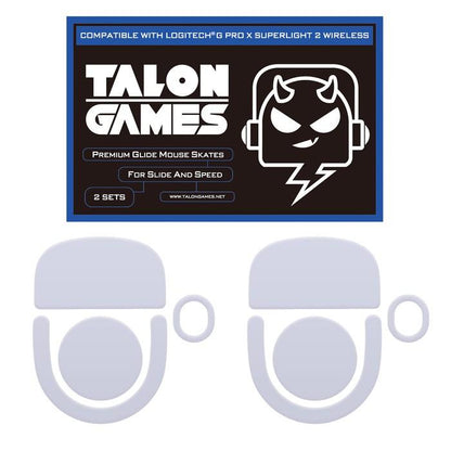 TALONGAMES Grey G Pro X Superlight 2 / GPX 2 Mouse Feet / Mouse Skate PTFE for Cloth Mouse pad (Speed)