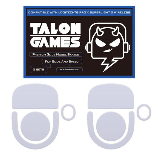 TALONGAMES Grey G Pro X Superlight 2 / GPX 2 Mouse Feet / Mouse Skate PTFE for Cloth Mouse pad (Speed)