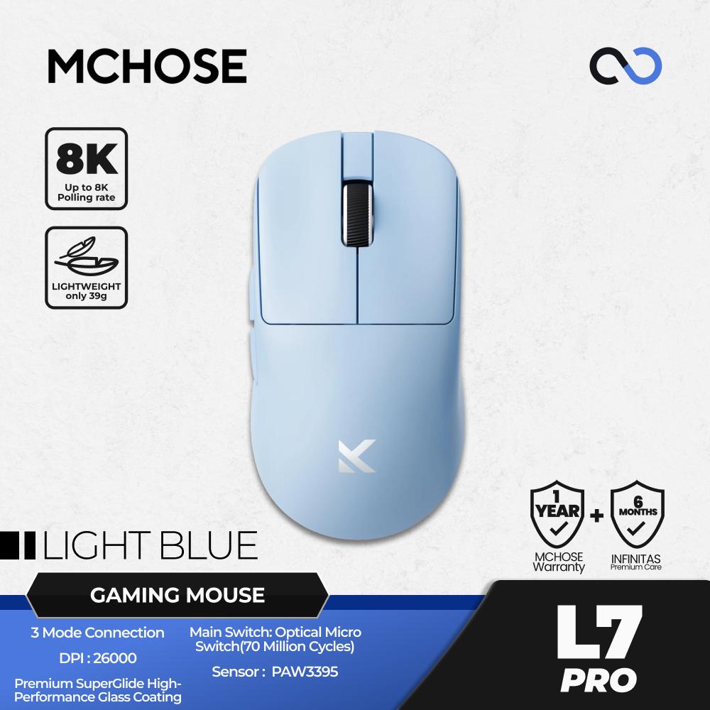 MCHOSE L7 Pro 8K Wireless Ultra Light Weight Gaming Mouse X2 Shape