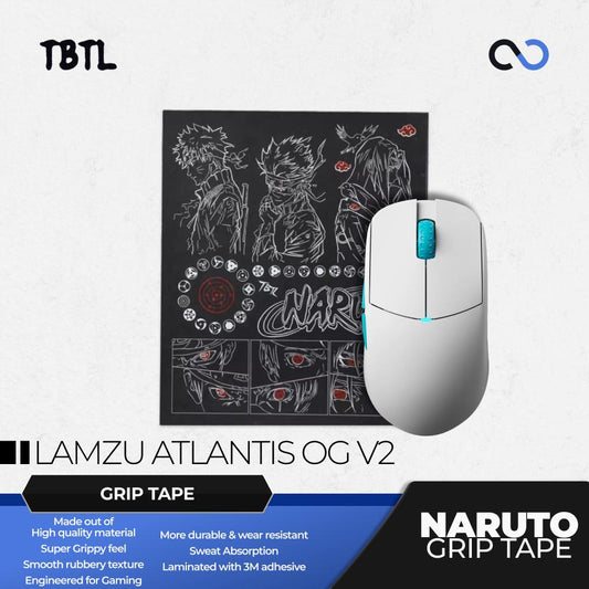 TBTL Naruto Lamzu Atlantis OG V2 Pro Ultra Thin Mouse Grip tape / Anti-Slip Tape 0.45mm