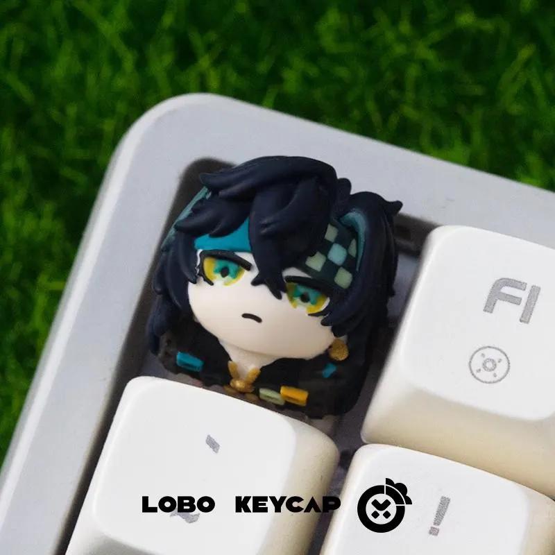 Lobo Kinnich Genshin Impact Theme Artisan Keycaps Resin Keycap