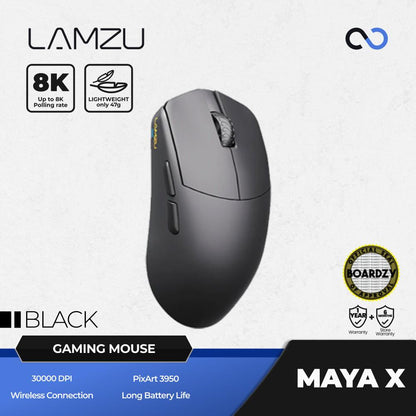 Lamzu Maya X 8k Wireless Ultra Light Ambidextrous Gaming Mouse