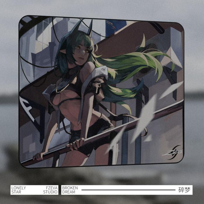 Aimstar Broken Dream Poron Base Gaming Mousepad GSR Surface (Hybrid-Control)