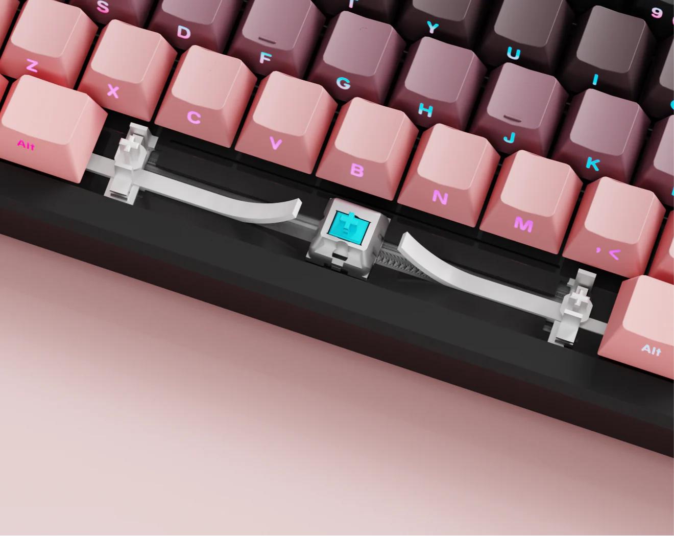 EWEADN X87 Wireless Gasket Hotswap 75% Mechanical Keyboard PBT with Knob Bluetooth / 2.4ghz / Wired