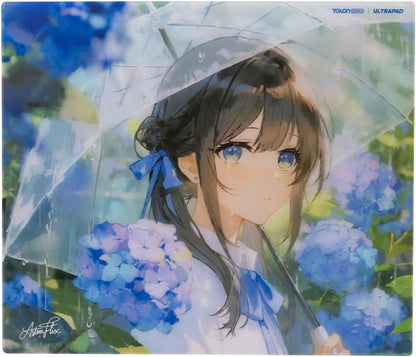 Talongames Ultrapad Nagisa Poron Base AGC Japanese CNC Tempered Glass Gaming Mousepad Kaca (Hybrid-Control)