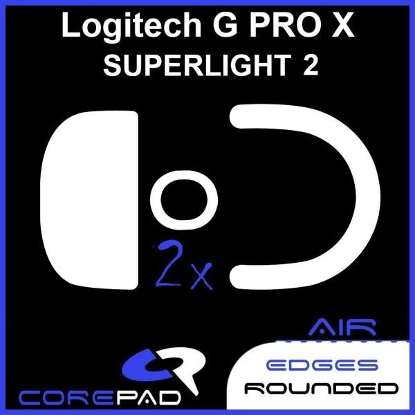 Corepad AIR G Pro X Superlight 2 / GPX 2 PTFE Mouse Feet / Mouse Skate for Cloth Mouse pad (Speed)