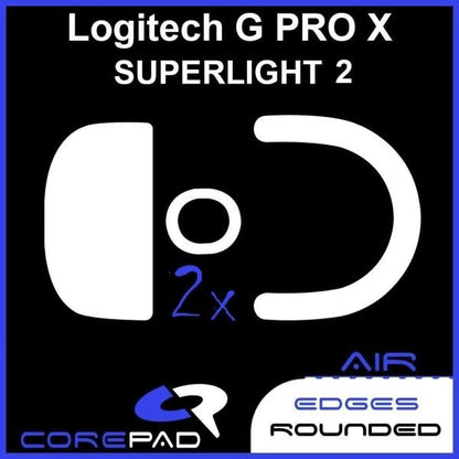 Corepad AIR G Pro X Superlight 2 / GPX 2 PTFE Mouse Feet / Mouse Skate for Cloth Mouse pad (Speed)