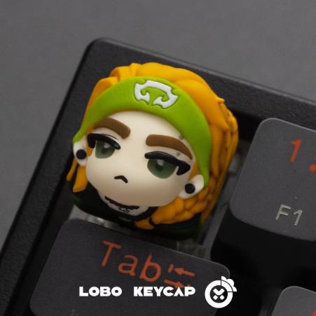 Lobo Skye Valorant Agent Theme Artisan Keycaps Resin Keycap