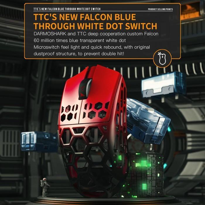 Darmoshark M2 / M-2 Air 8k Daero Wireless Ultra Light Ambi Magnesium Gaming Mouse