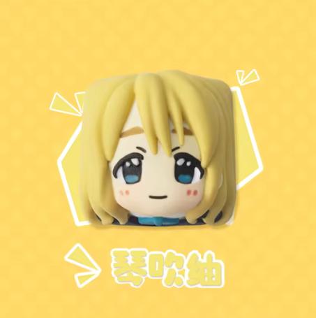 Lobo Tsumugi Kotobuki K-ON Anime Theme Artisan Keycaps Resin Keycap