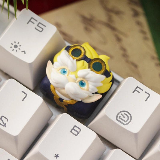 Lobo Heimerdinger Arcane League of Legends Theme Artisan Keycaps Resin Keycap