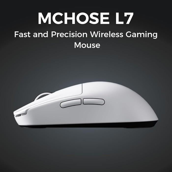 MCHOSE L7 Ultra PLUS 8K Wireless Ultra Light Weight PAW3950 Gaming Mouse