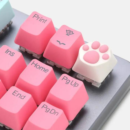ZOMO Cat Paw Multi Color ABS+Silicone Keycap (White Cat) Original